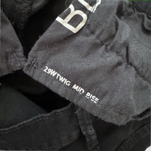 BDG Mid Rise Twig Black Skinny Slim Stretch Denim Jeans Pants Women's 8 / 29 - Picture 6 of 12